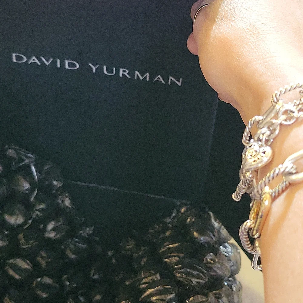 David Yurman Purple Amethyst Wheaton Petite Ring Size 7 - Picture 15 of 16